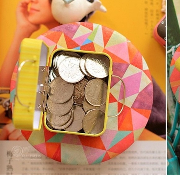 New 3pcs Europe Style Vintage Suitcase Shape Metal Tin Can container - Picture 13 of 14